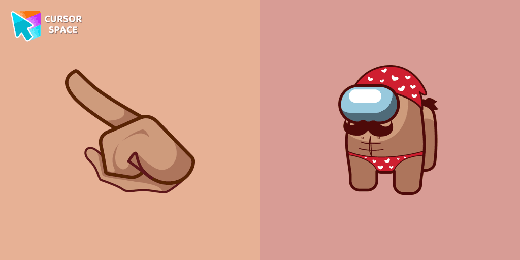 Among Us Macho Character cursor cursor pack